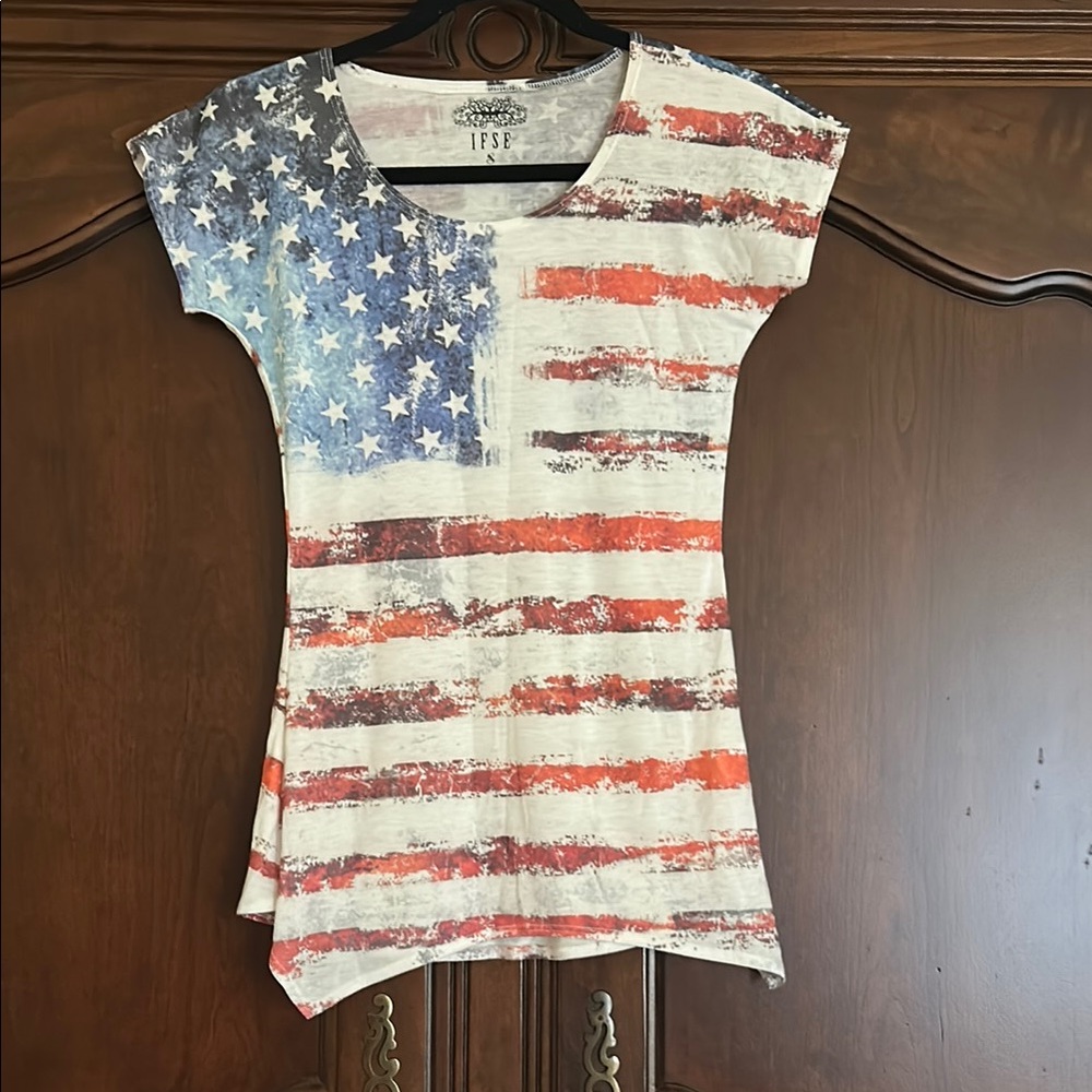 Stars and Stripes Short Sleeve Top